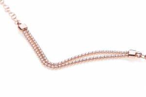 Silver bracelet with Cubic Zirconia
